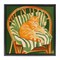 Stupell Industries Cat In Rattan Chair Floating Frame, design by Walker Noble